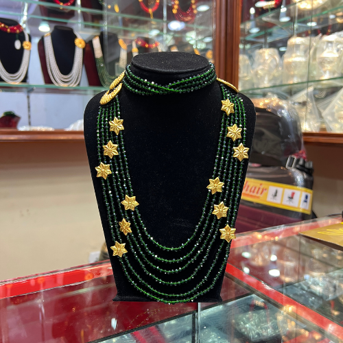 Gold Chandra Har Crystal 01